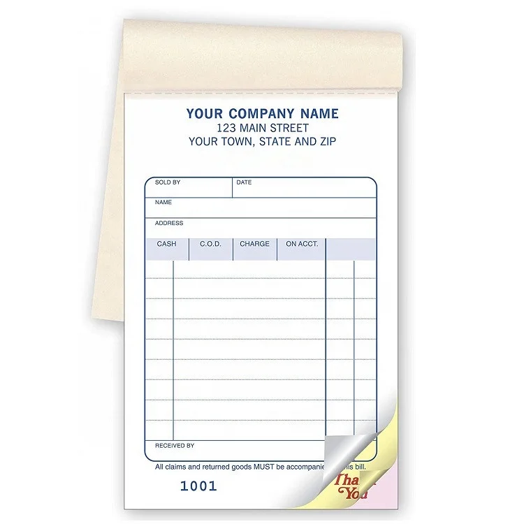 Custom Made Invoice Book & Receipt Printing Book