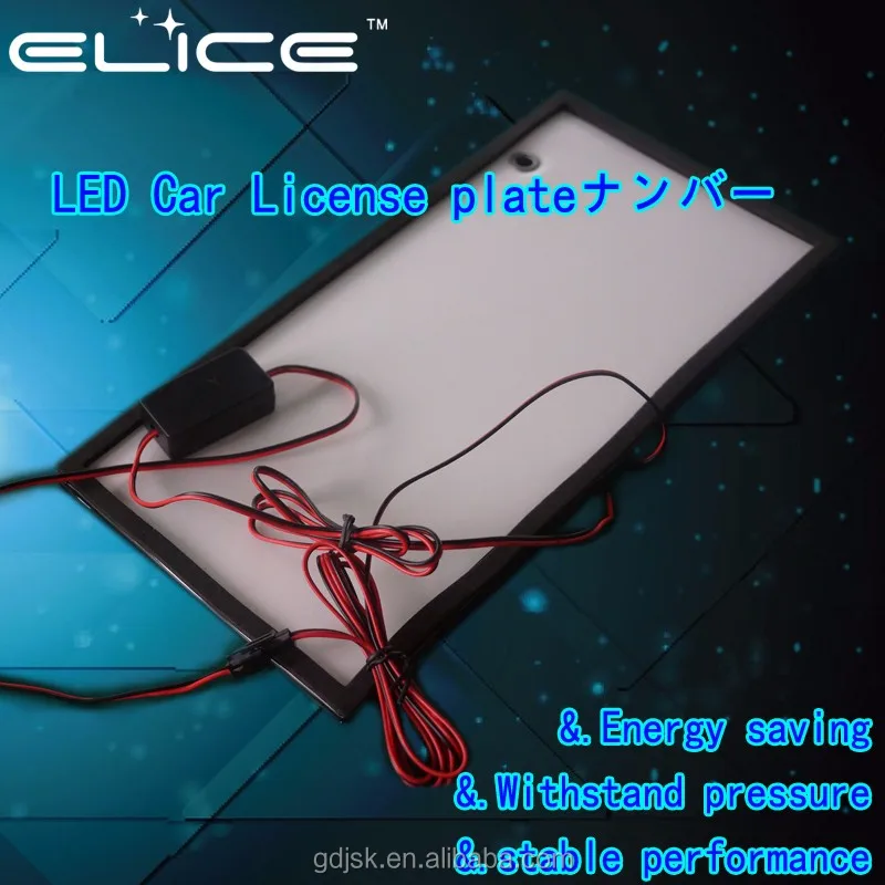 Black power coat licence plate frame for JAPAN cars and trucks