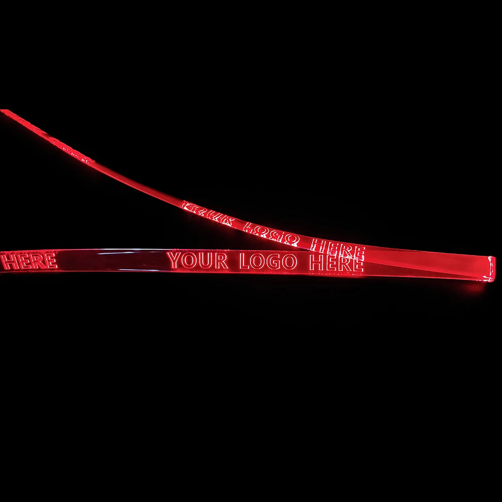 
Newest Product Led Flashing Light Up Logo Led Flashing Lanyard 