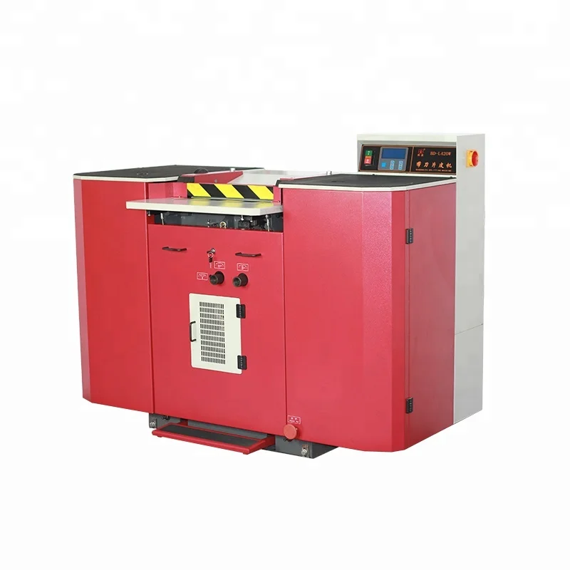 
High Precision 420mm Width PLC Band Knife Leather PU PVC Splitting Machine BD-L420W 