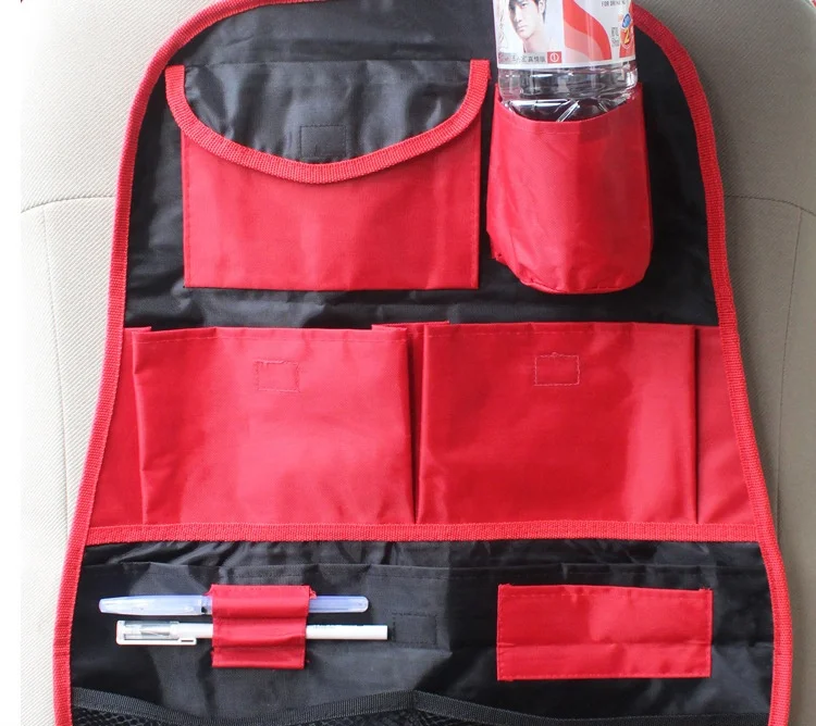 Car behind backseat seat file organizer / 31 auto back seat toddler toy organiser / Seat back paper storage pocket bag for kids