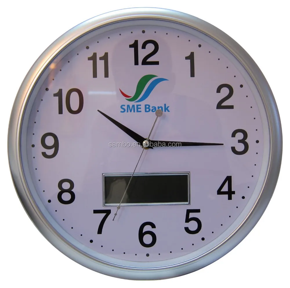 Analog LCD Wall Clock with Digital date