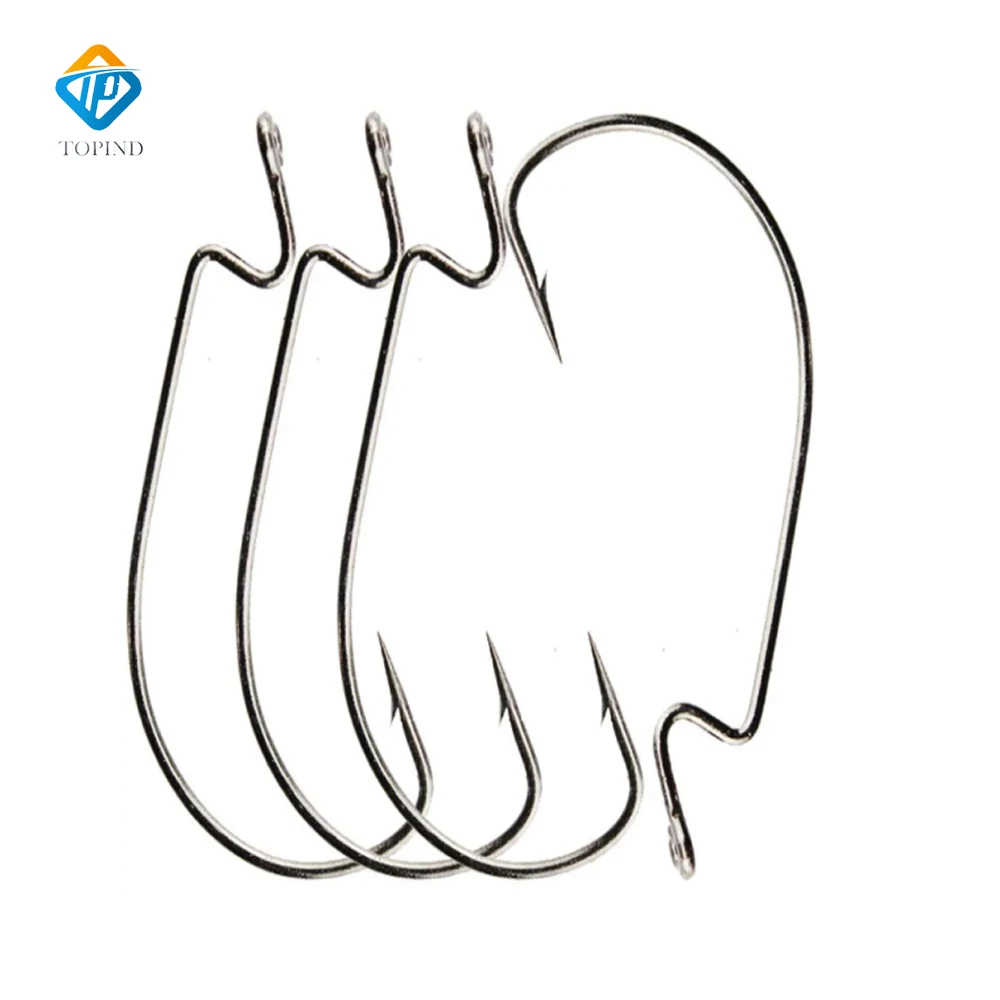 Рыболовный крючок с широким зазором из высокоуглеродистой стали