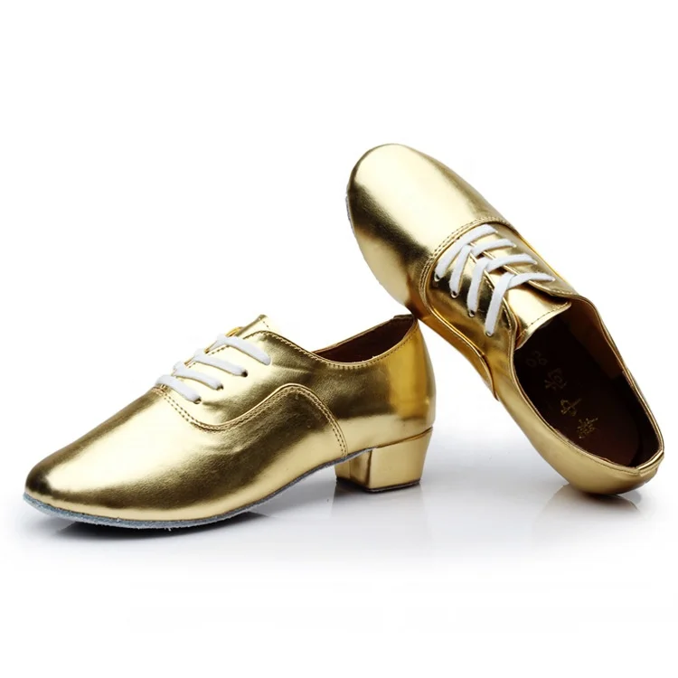 
AY702 PU Leather fashion low heel latin dance shoes for men 
