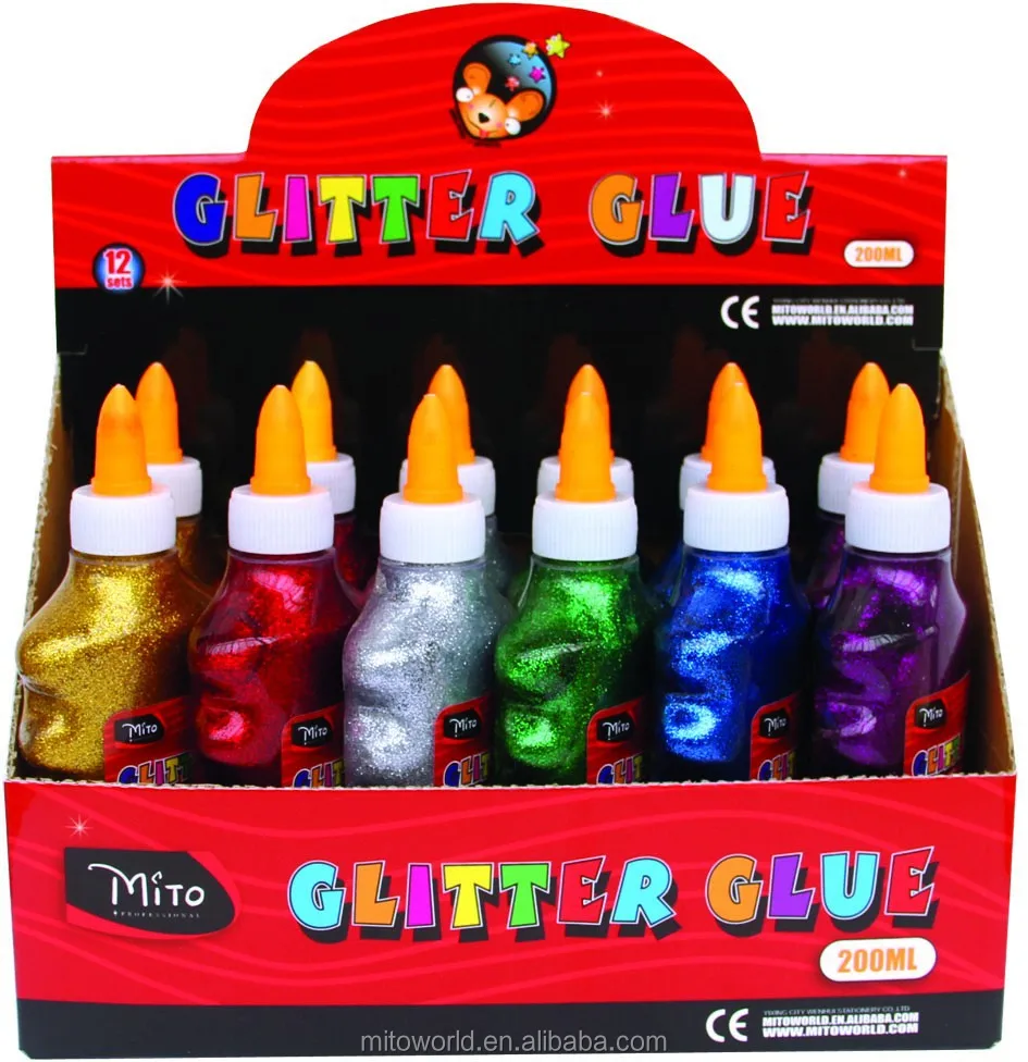 EN71 high quality 200gr metallic glitter glue