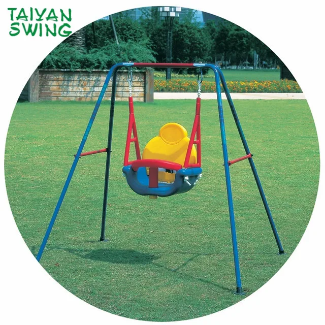 
Colourful Outdoor 3-in-1 Baby Swing Chair with Rope 