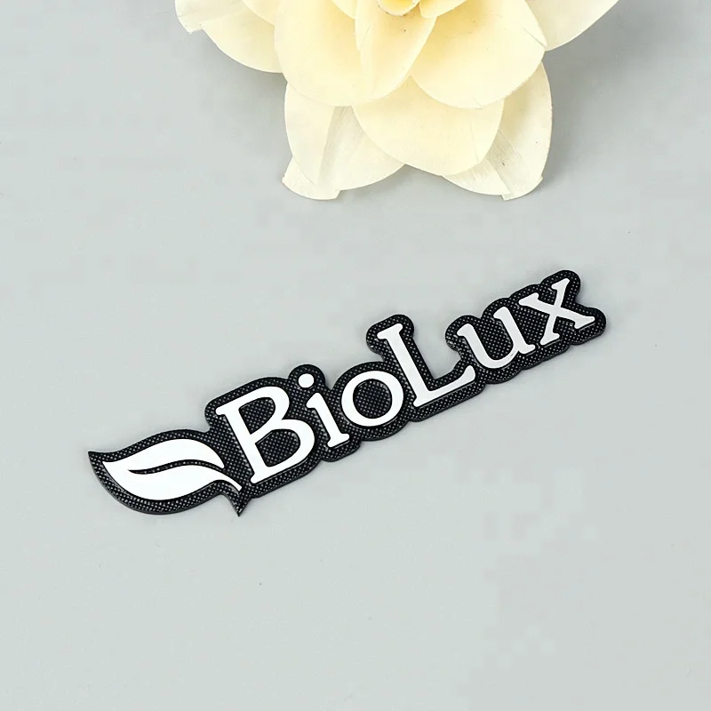 High Quality Glossy Embossed Metal Nameplate With Logo
