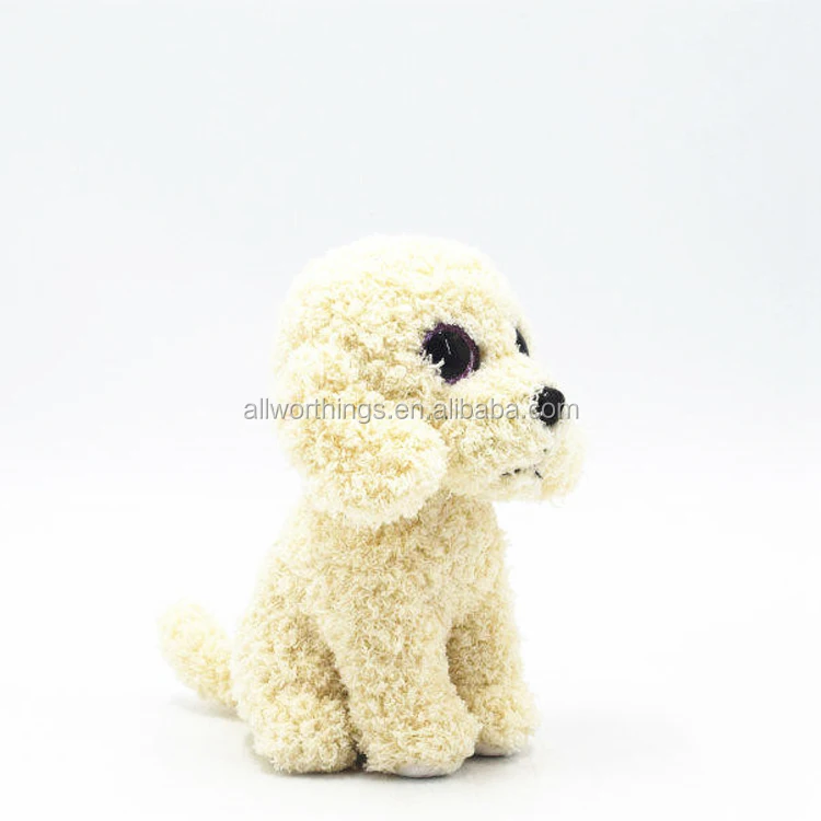 20cm cute with cheapest price plush white prosperous dog that looks real stuffed
