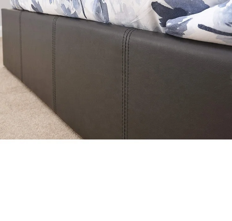 Ottoman Gas Lift Up Storage Bed - Black 4ft6 Double 5ft King size