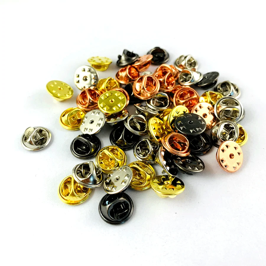 Латунный бейдж с лацканами, булавкой, задней бабочкой, клатчи из Китая