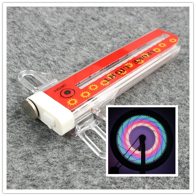 Animation Pictures Changeable 32 Rgb Led Bike Spoke Wheel Light