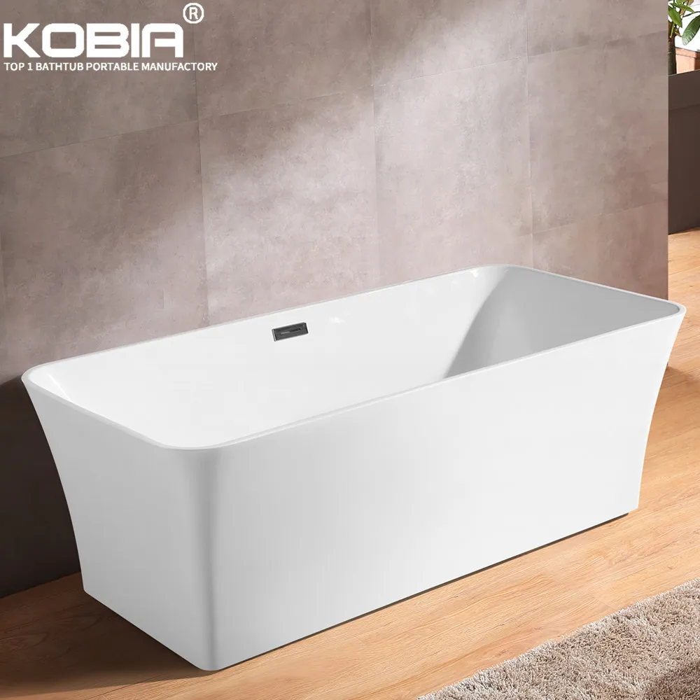 rectangular Seamless clear Acrylic roll top bath tubs /cheap freestanding normal rustic bathtub