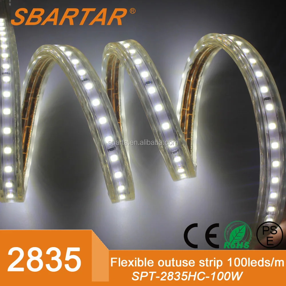 220 В 2015 новые продукты 6000 К белый гибкие водонепроницаемые 2835SMD 100 светод. полосы света