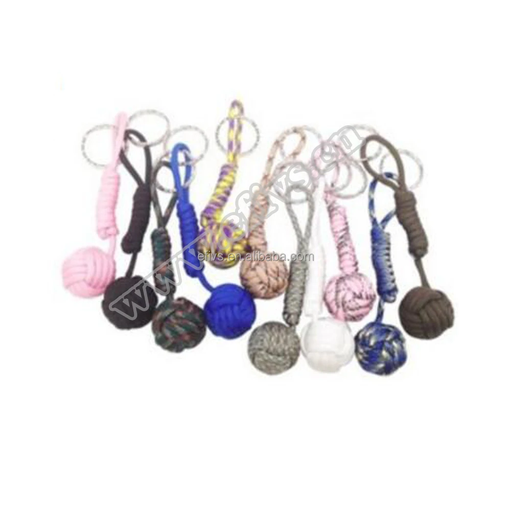 2016 Nanjing Chongfu survival keychain 550 paracord monkey fist for camping outdoor