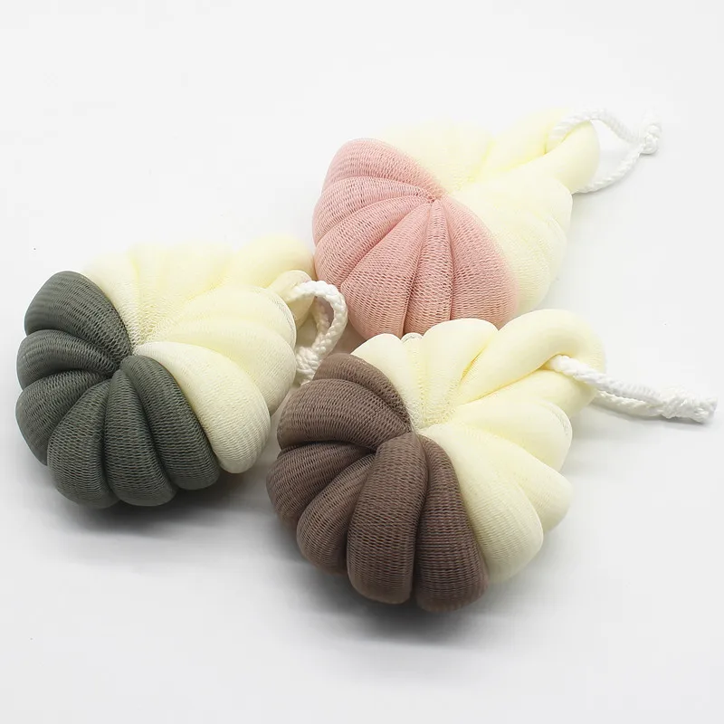 2022 bathroom supplies accessories flower mesh / net bath shower sponge ball manufacture