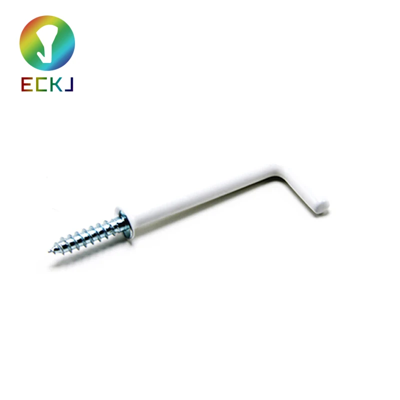 SQUARE SHOULDERED DRESSER SQUARE HOOKS WHITE L SHAPE COAT HOOK