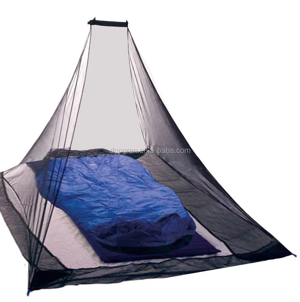 Wholesale 100% polyester Green Triangle Hanging Mosquito Net