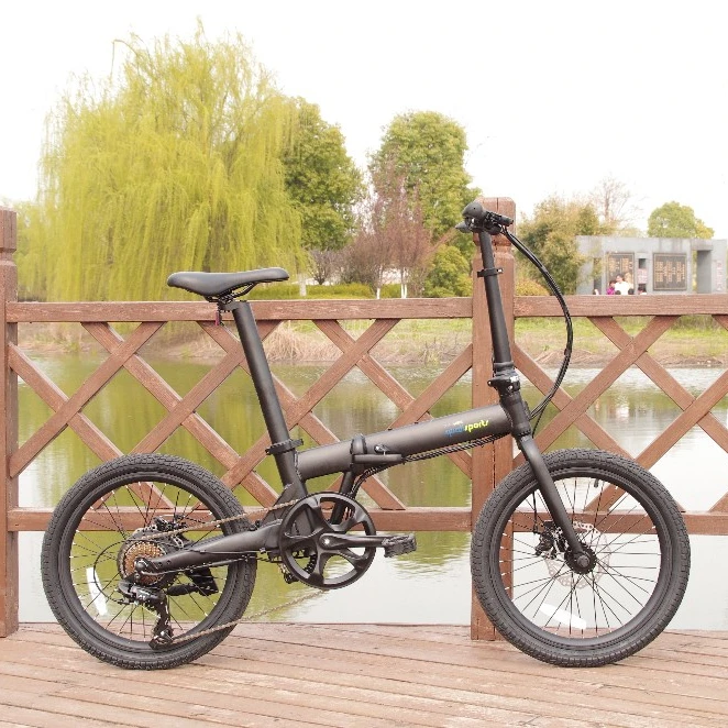 7 speed 20 inch electric folding bike with seat post littium-ion battery 250w 36v foldable ebike from Qualisports