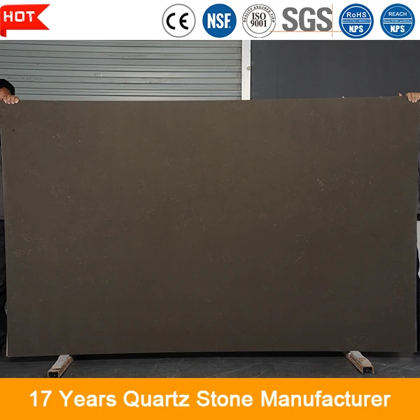 chinese wholesale largest size polished quartz slab
