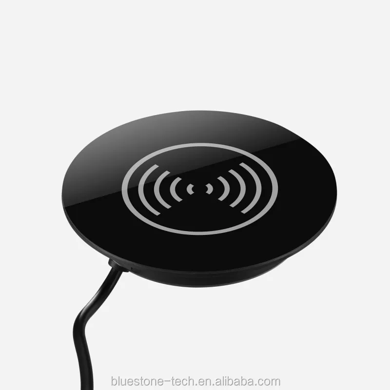 
10W 7.5W 5W Fast Charging Furniture Embedded Desktop Wireless Charger Universal For iphone and Android Mobile Phone 