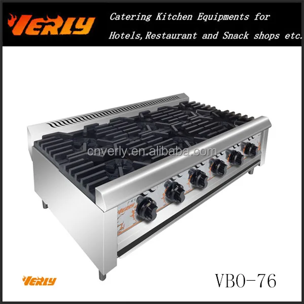 Stainless steel Desktop gas combination oven/ Range Gas stove with 6 burner VBO-76
