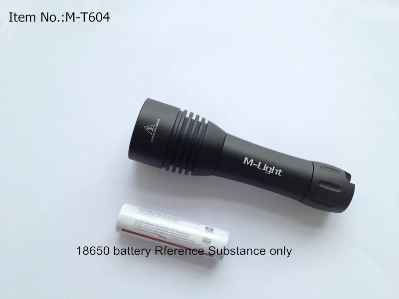 Orange Peel 1000 Lumens Smooth Reflector Cree XM-L T6 LED Diving Flashlight