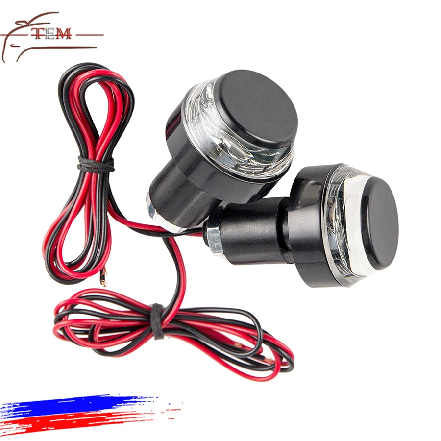 Руле велосипеда свет светодиодные фары для мотоцикла harley для руля велосипеда байка для Включите свет сигнал поворота света безопасности
