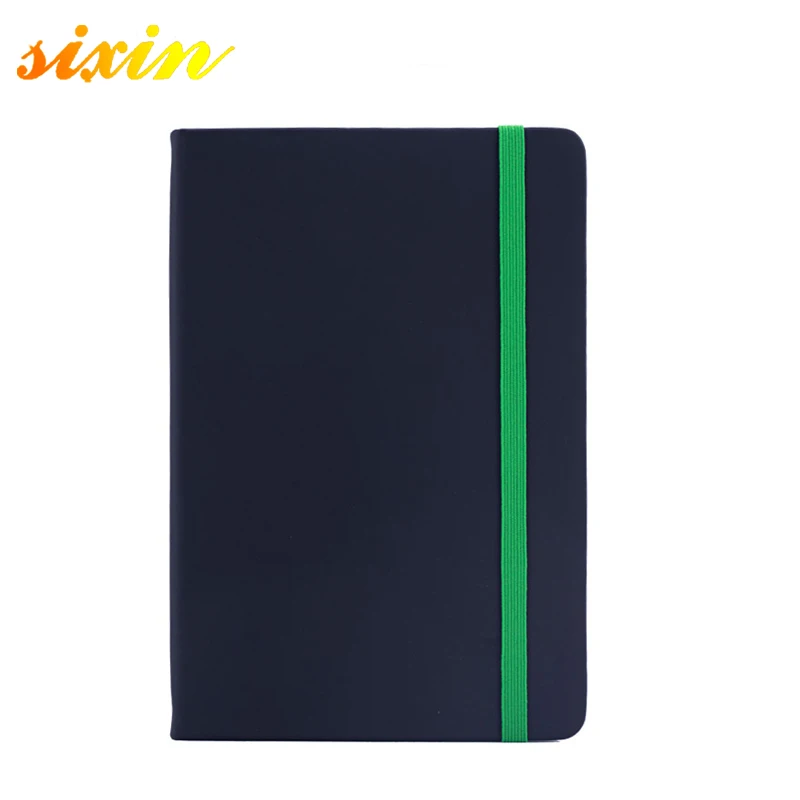 Hard Cover A5 Custom PU Leather Traveler Perfect Sewn Spiral Binding Notebook
