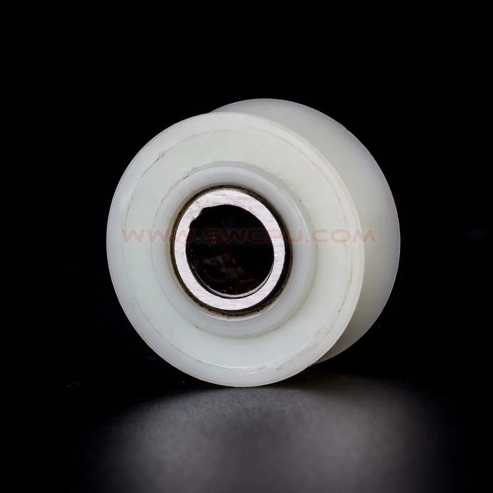 
Injection molded colorful nylon plastic rope pulley 