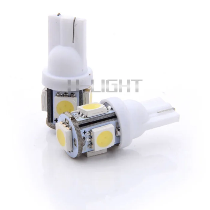 LANSEKO Car LED T10 Interior lamp 5050-5SMD can replace 194 168 w5w 2821, 2825, 2827, T10