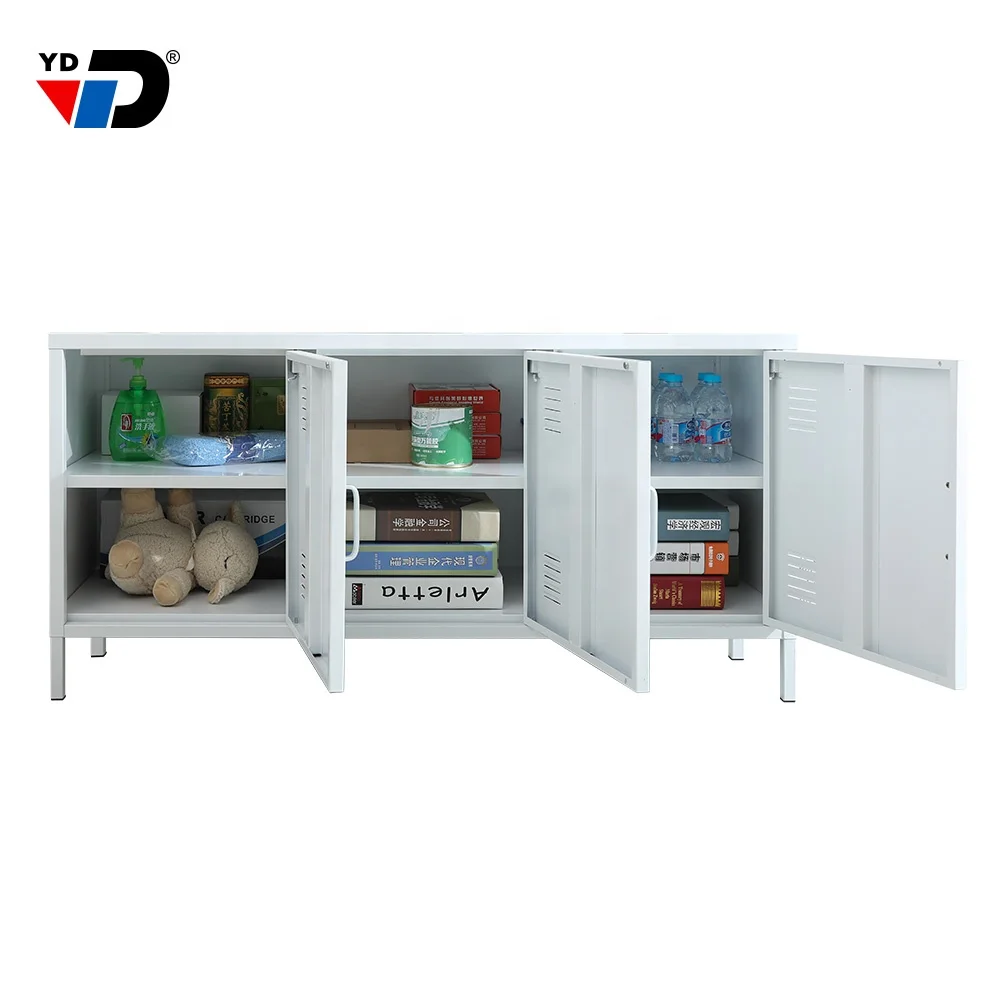 RETAIL PRODUCT  Colorful steel modern livingroom metal  design cabinet new cheap useful large storage furniture classic tv stand