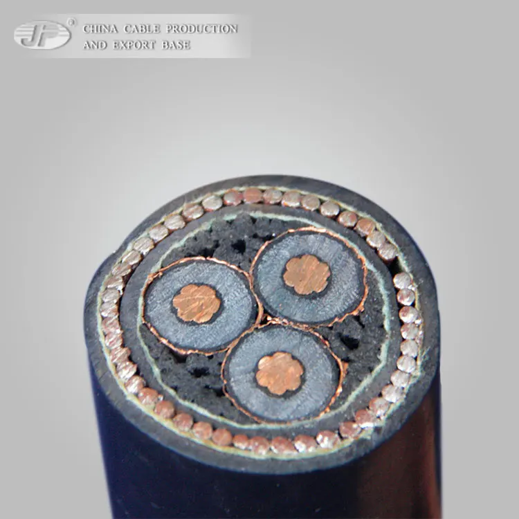 15kv Cu XLPE insulated CWS/ CTS PVC armored MV copper power cable