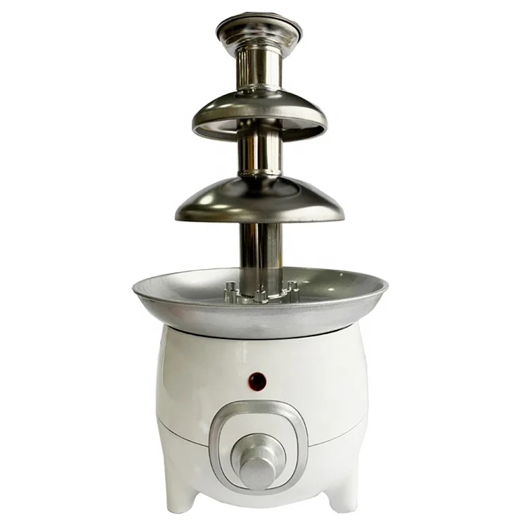 New style popular Stainless Steel electric Chocolate Fondue Fountain Electric 3 Tier Chocolate Fountain