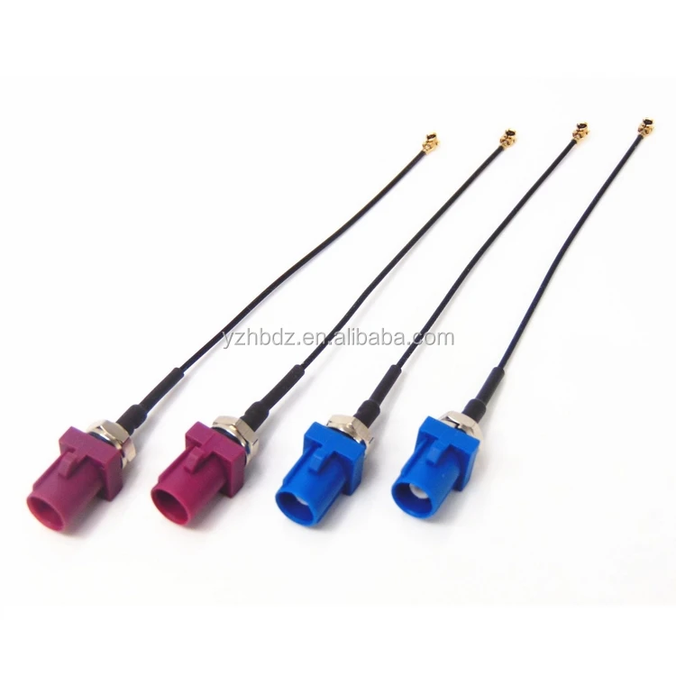 Hongbo   FAKRA C Male to IPEX Female Jumper Cable RG1.37  RF IPEX Cable Assembly