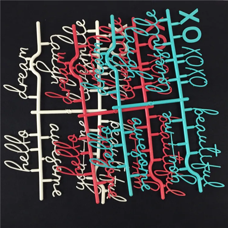 hot sale custom color plastic letters for felt letter board in stock