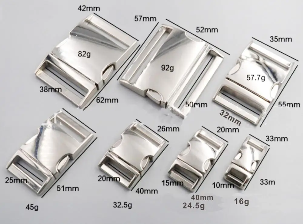 10mm 15mm 20mm 25mm 32mm 38mm 50mm metal side release buckles,quick release buckle
