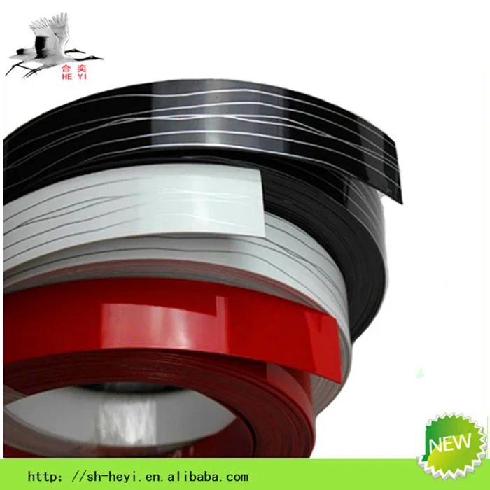 
furniture accessories 3mm Wood Grainh high gloss pvc edge banding edge banding tape for particle board 