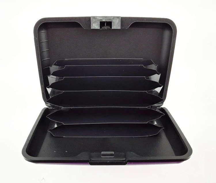 RFID Блокировка Алюминиевый держатель безопасности кошелек банковская карта Кредитная карта Жесткий Чехол Коробка