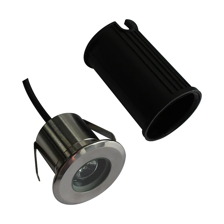 12V 3W Outdoor LED Deck Light Waterproof IP67 Warm White Recessed In Ground Lamp Low Voltage 304 SS Anti Corrosion