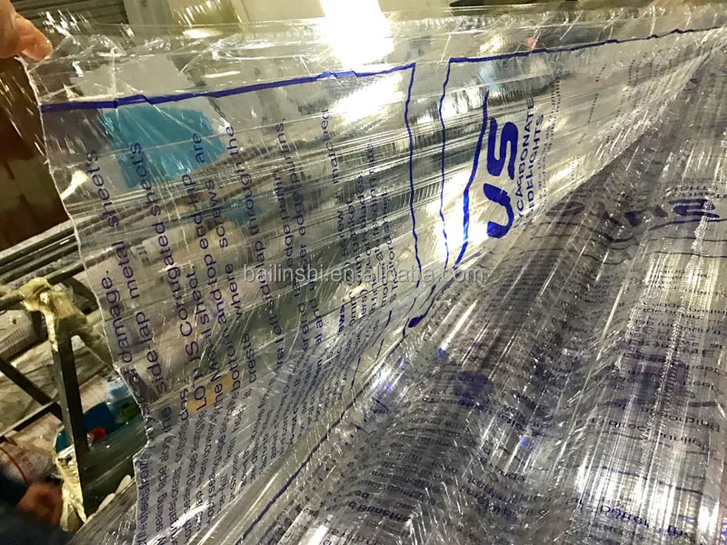 Plastic Building Materials 90% transmission corrugated polycarbonate sheet
