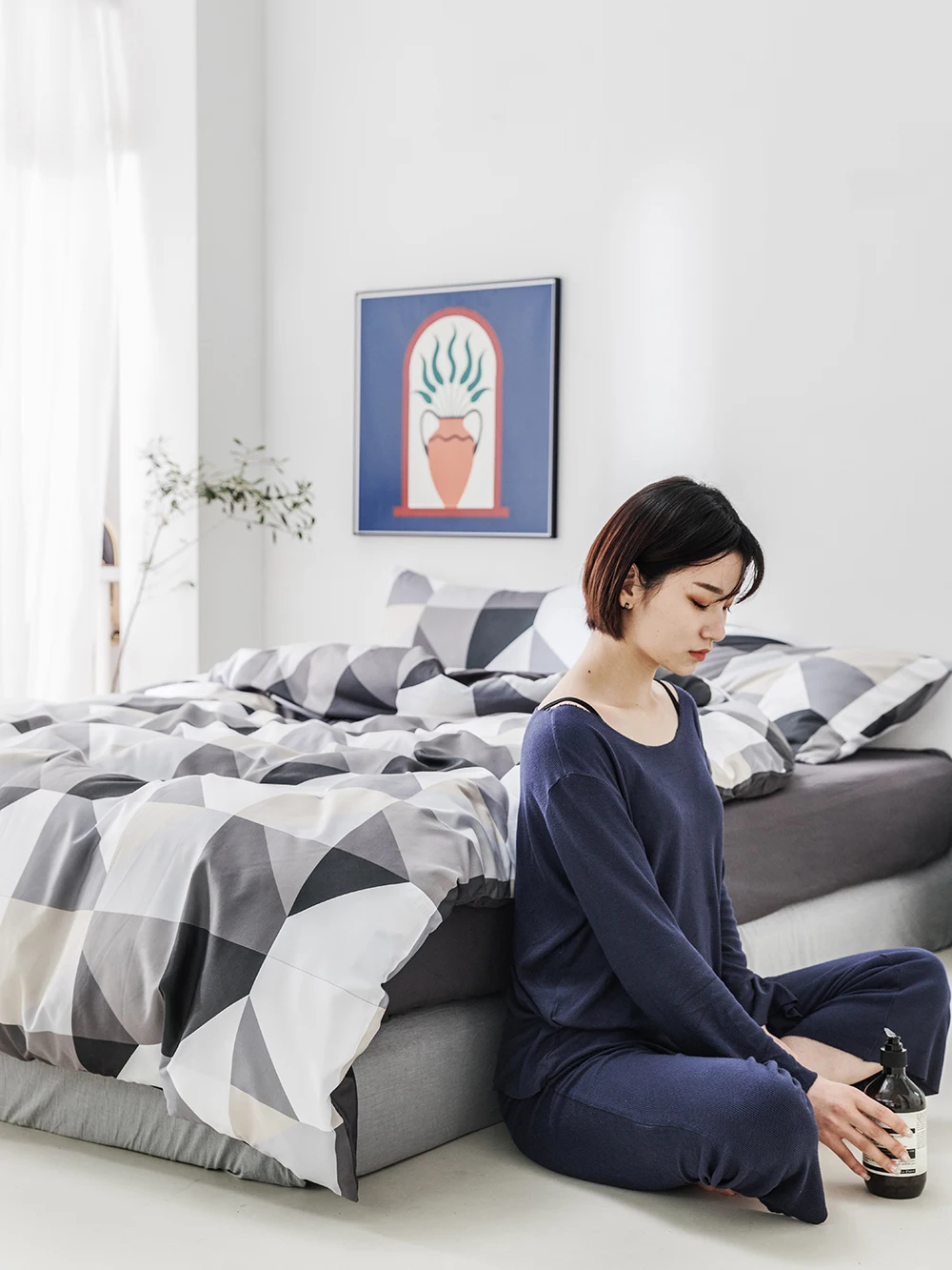 New Arrival Amazon Style 100%Cotton 200TC Duvet cover and Pillowcase Twin Queen King Size Bedding set