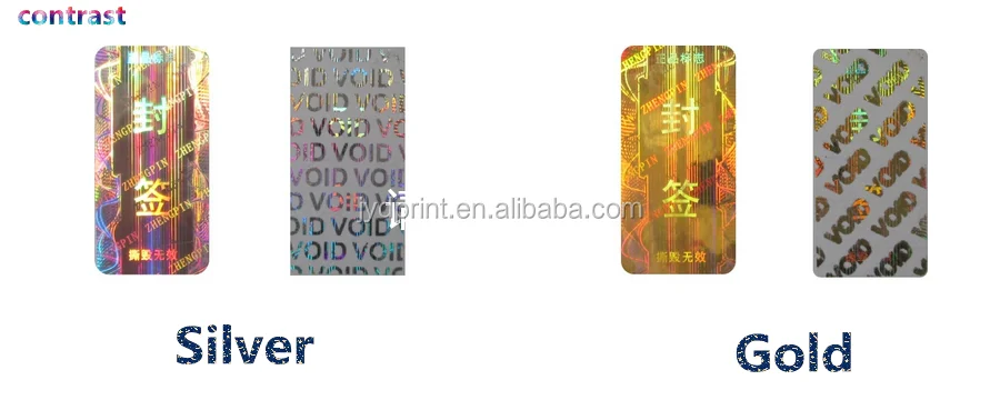 Custom 3d Synthetic Paper Holographic Product Packaging Warranty VOID Sticker 3D Hologram OEM VOID Label Adhesive Sticker Accept