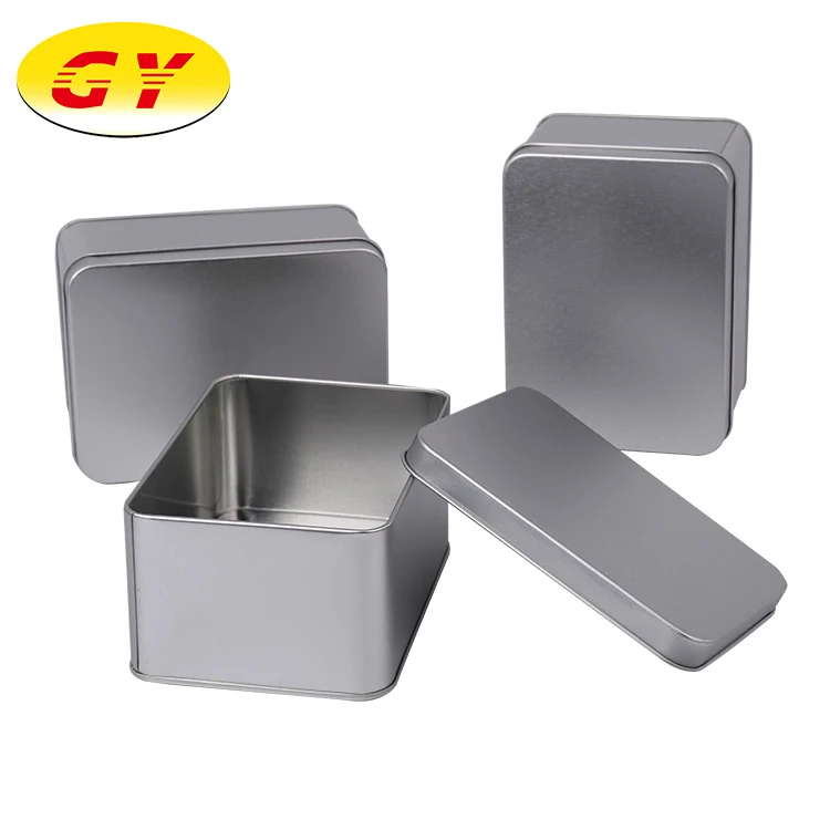 Item storage box gift metallic thin metal tin box