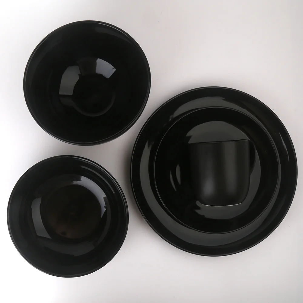 Ceramic Fine Porcelain Breakfast Lunch Supper Carrefour Dinnerware Tableware Sets 18 pieces