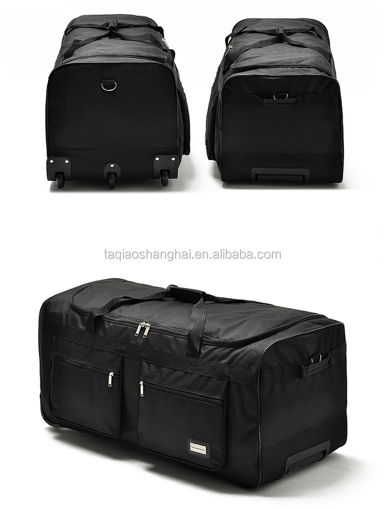 Cheap Large Size Soft Trolley Luggage With 3 Skating Wheel