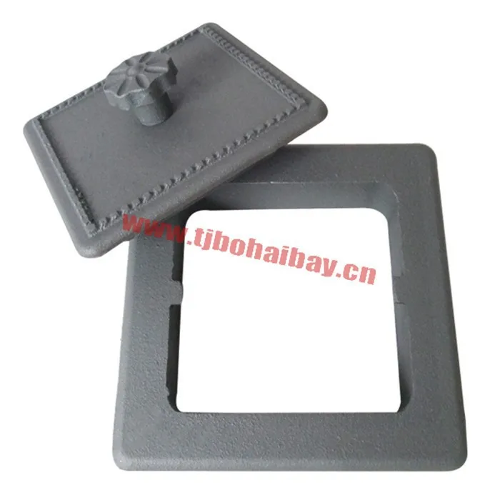 
Beautiful handle design fireplace ash box door 