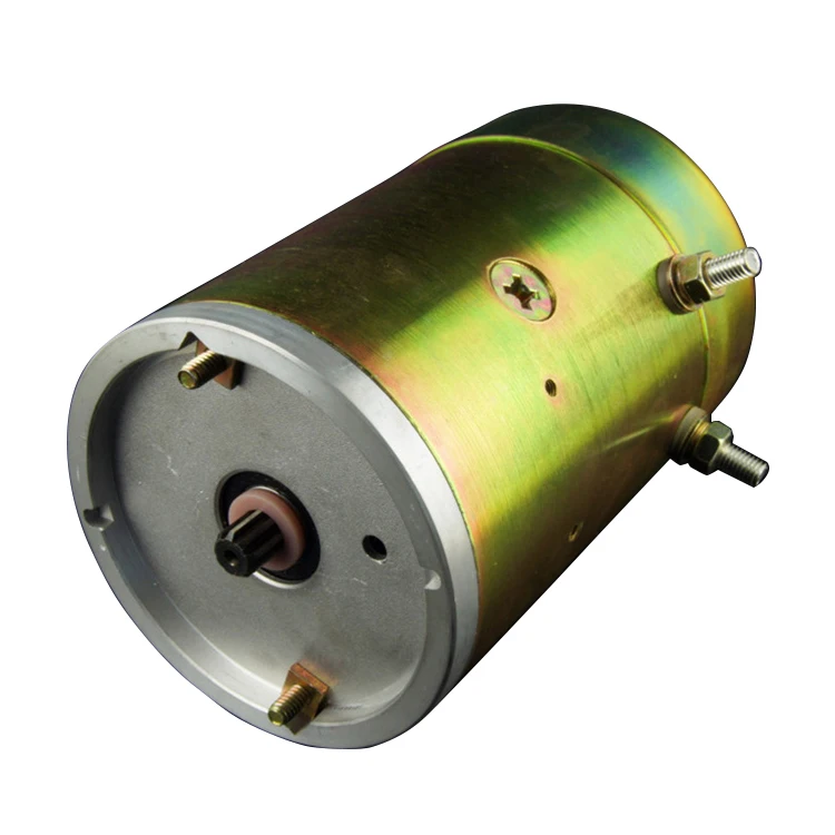 Lifting Equipment brushed Motor Nine Teeth Hydraulic DC Pump Spline Shaft