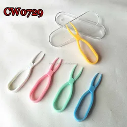 contact lens case soft color silicone scissors tweezers CW0729