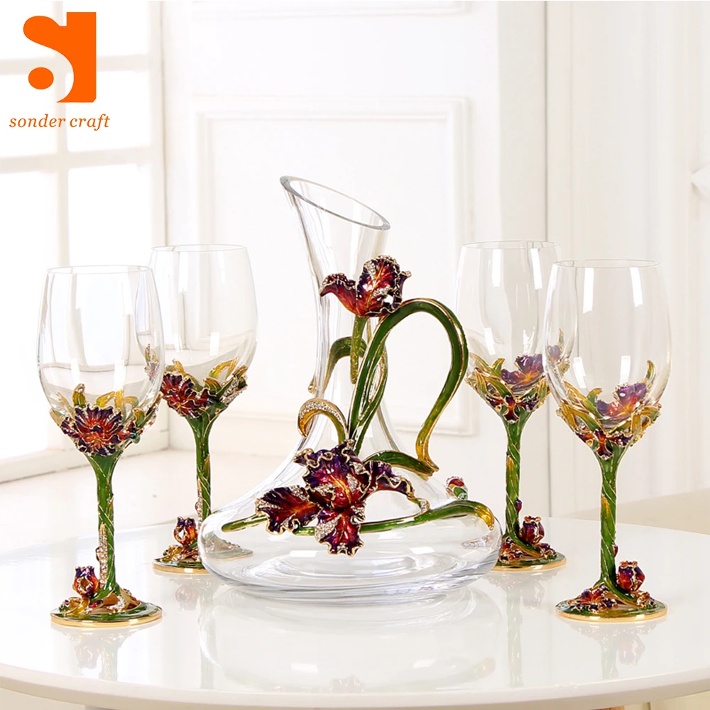 
SONDER New Arrival Crystal Wine Glassware Unique Wine Glass Set 