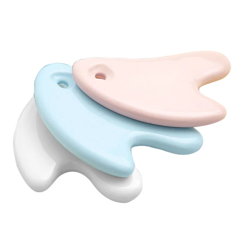 Ceramic Facial Gua Sha Board Ceramic Facial Massage Tool Body Skincare Gua Sha Tool for Spa Acupuncture Therapy Treatment